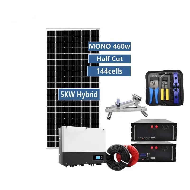 Hybrid 10 KW Solar Energy System, 10 KW Hybrid Solar System Home Kit 3 Phase 380V