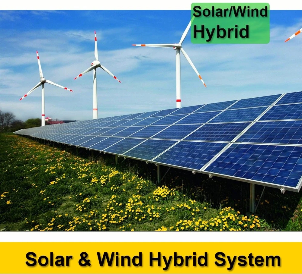 Hybrid 50 KW Solar Energy System, 50 KW Wind Solar Hybrid Power System Project Hybrid Energy System